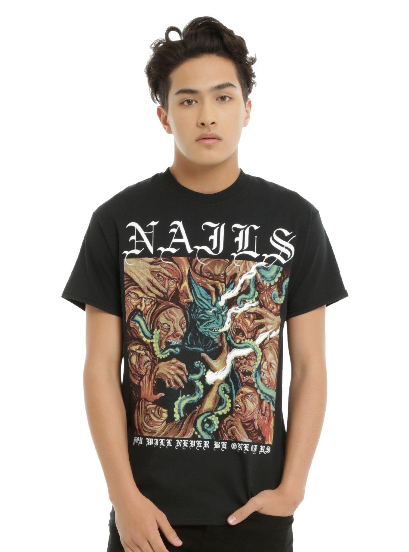 Nails You Will Never Be One Of Us T-Shirt, , alternate