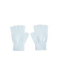 Pastel Blue Fingerless Gloves, , alternate