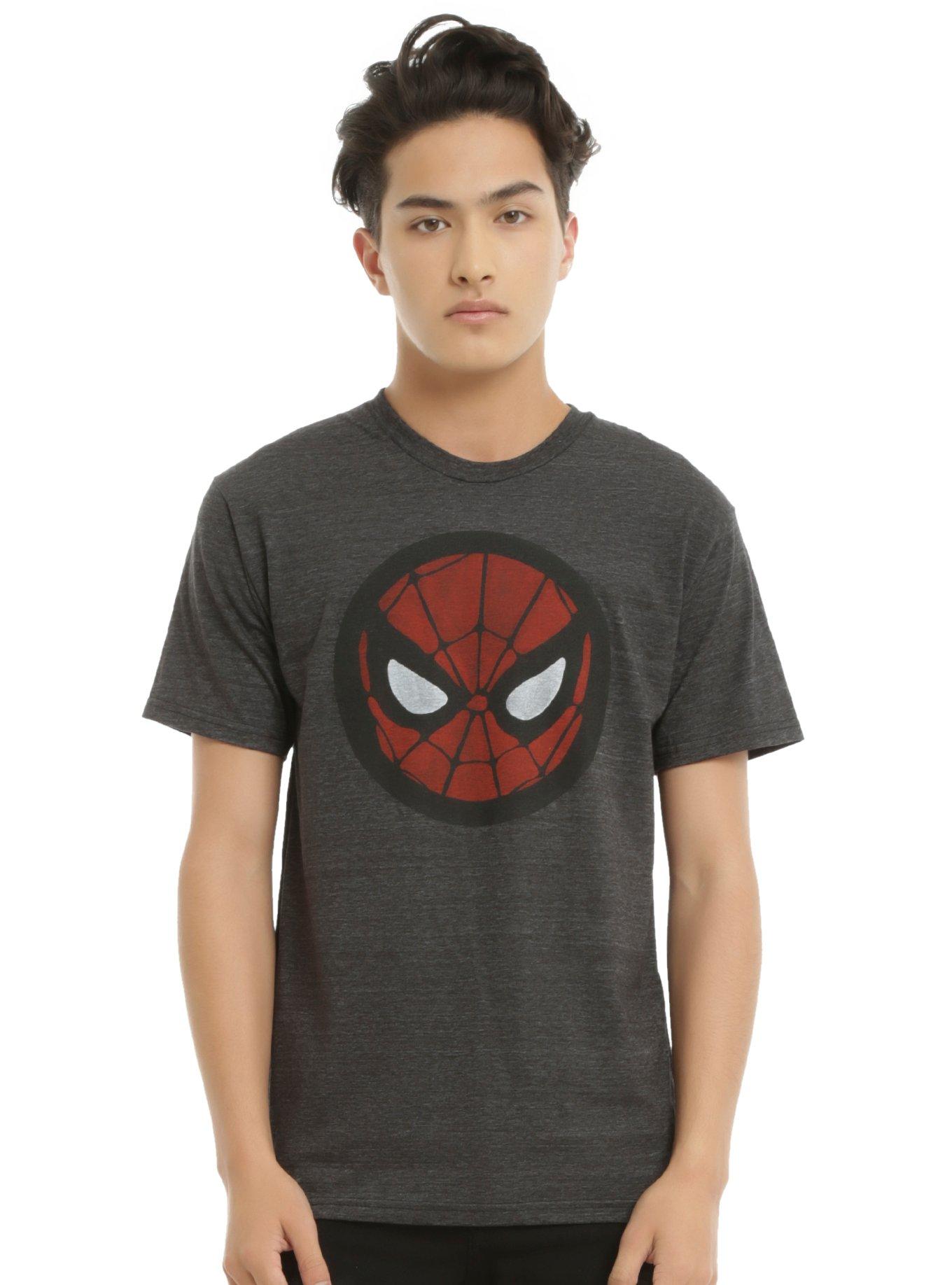 Marvel Spider-Man Face Logo Tri-Blend T-Shirt, , alternate