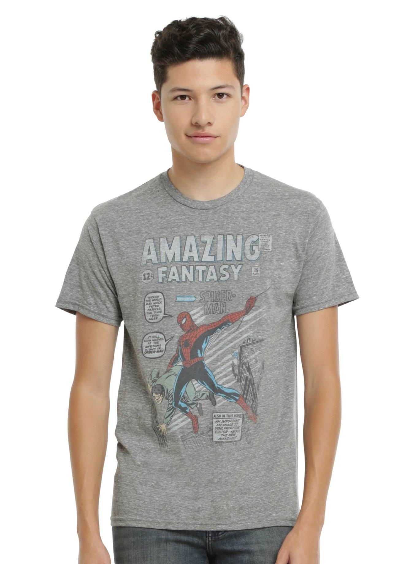 Marvel Spider-Man Amazing Fantasy #15 (1962) Comic Cover T-Shirt, , alternate