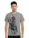 Star Wars Boba Fett Outline T-Shirt, , alternate