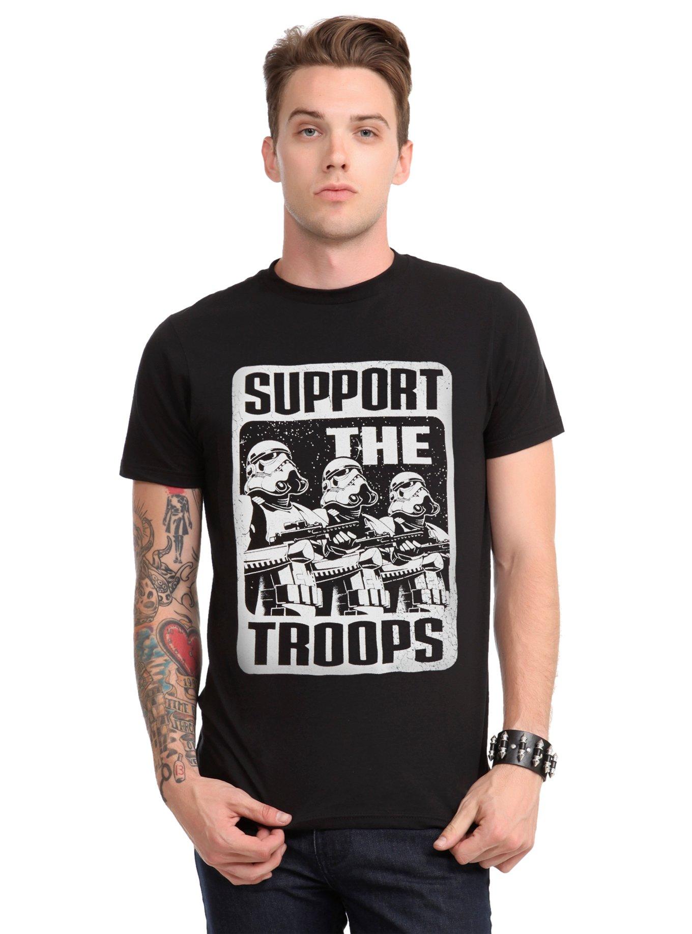 Star Wars Support The Troops Stormtroopers T-Shirt, , alternate
