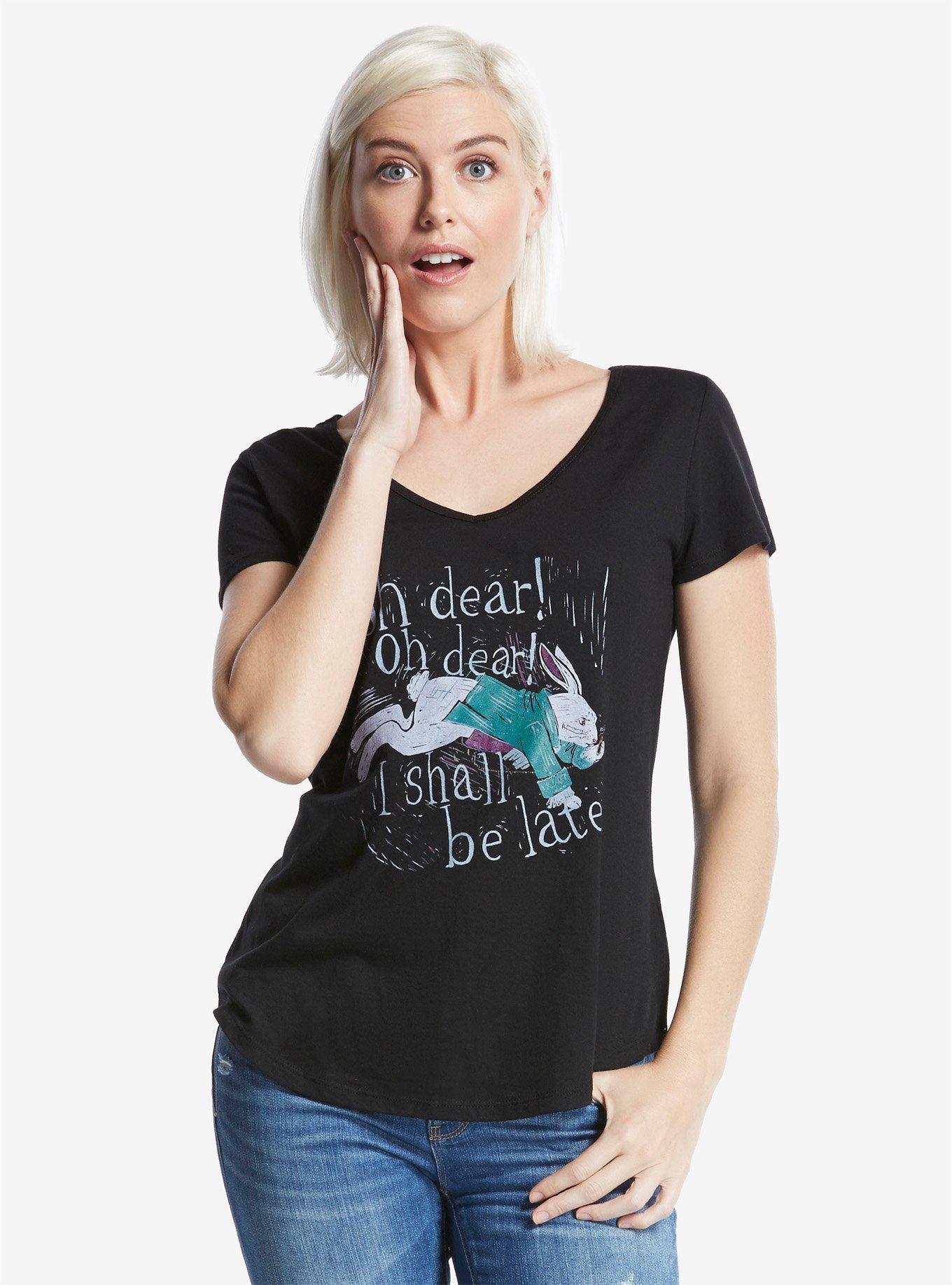 Disney Alice In Wonderland &ldquo;Oh Dear&rdquo; By Threadless Artist Hubbard Louise Womens Tee, , alternate