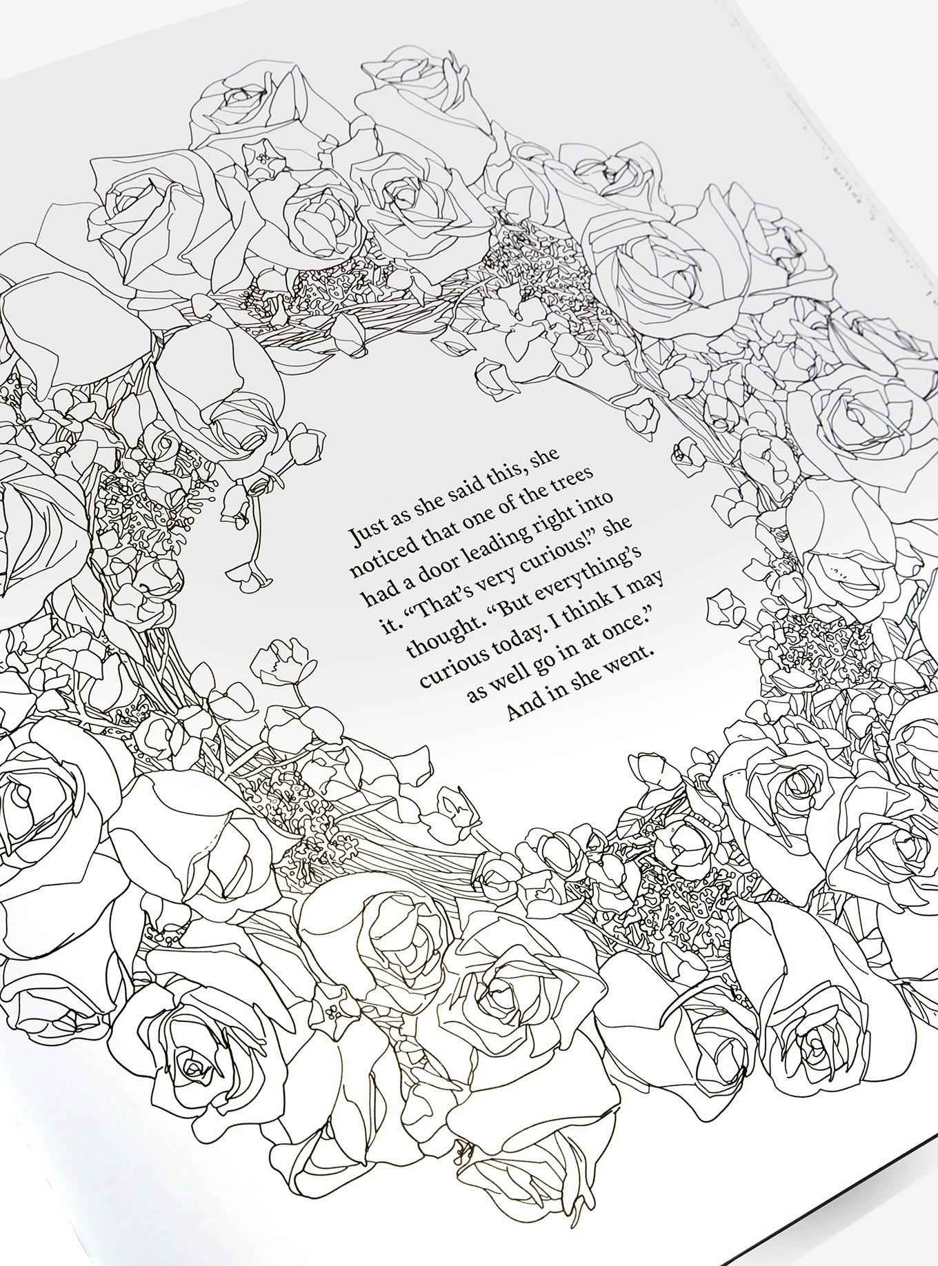 Alice In Wonderland Curiouser Coloring Book, , alternate