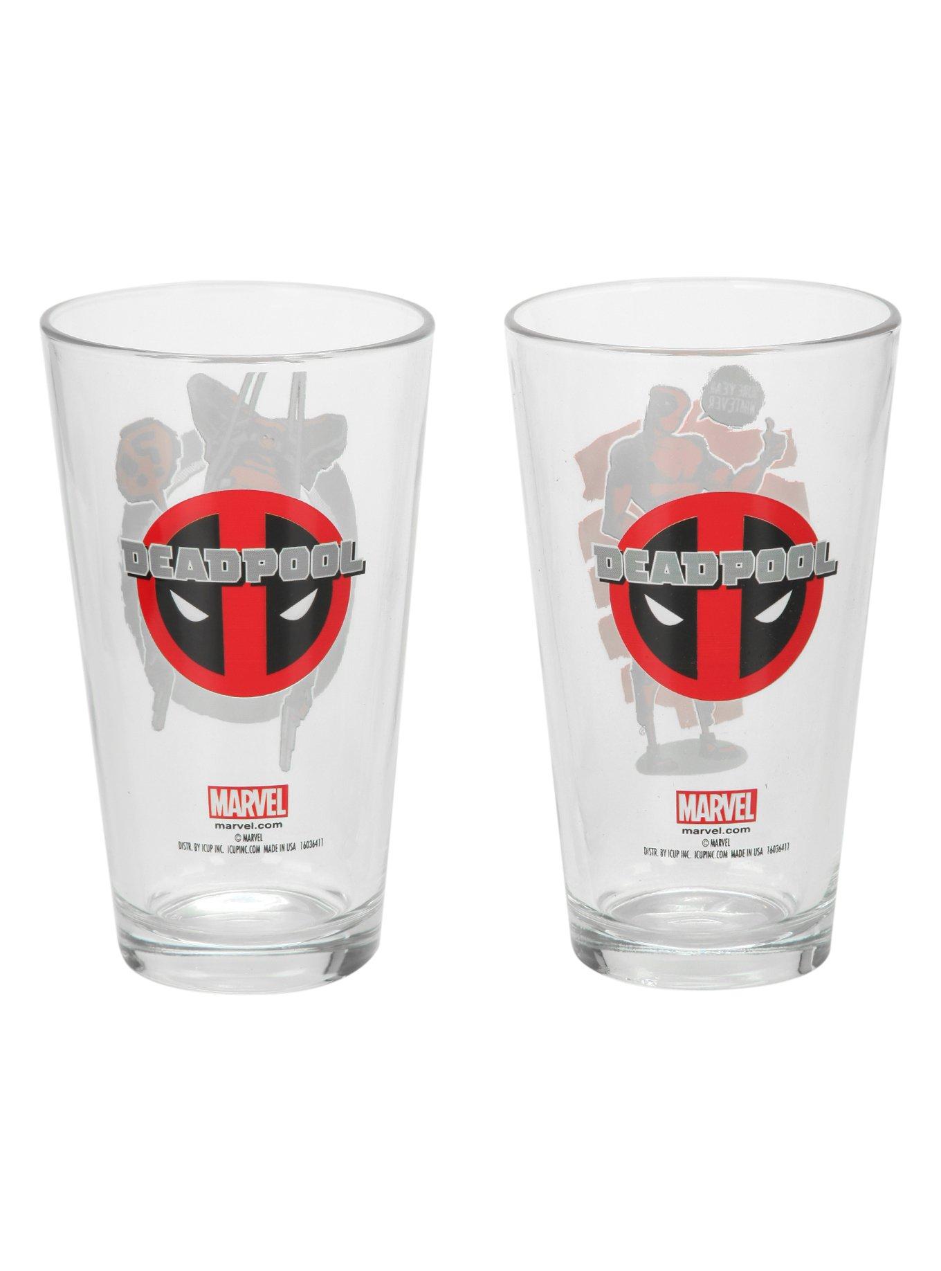 Marvel Deadpool Pint Glass Set, , alternate