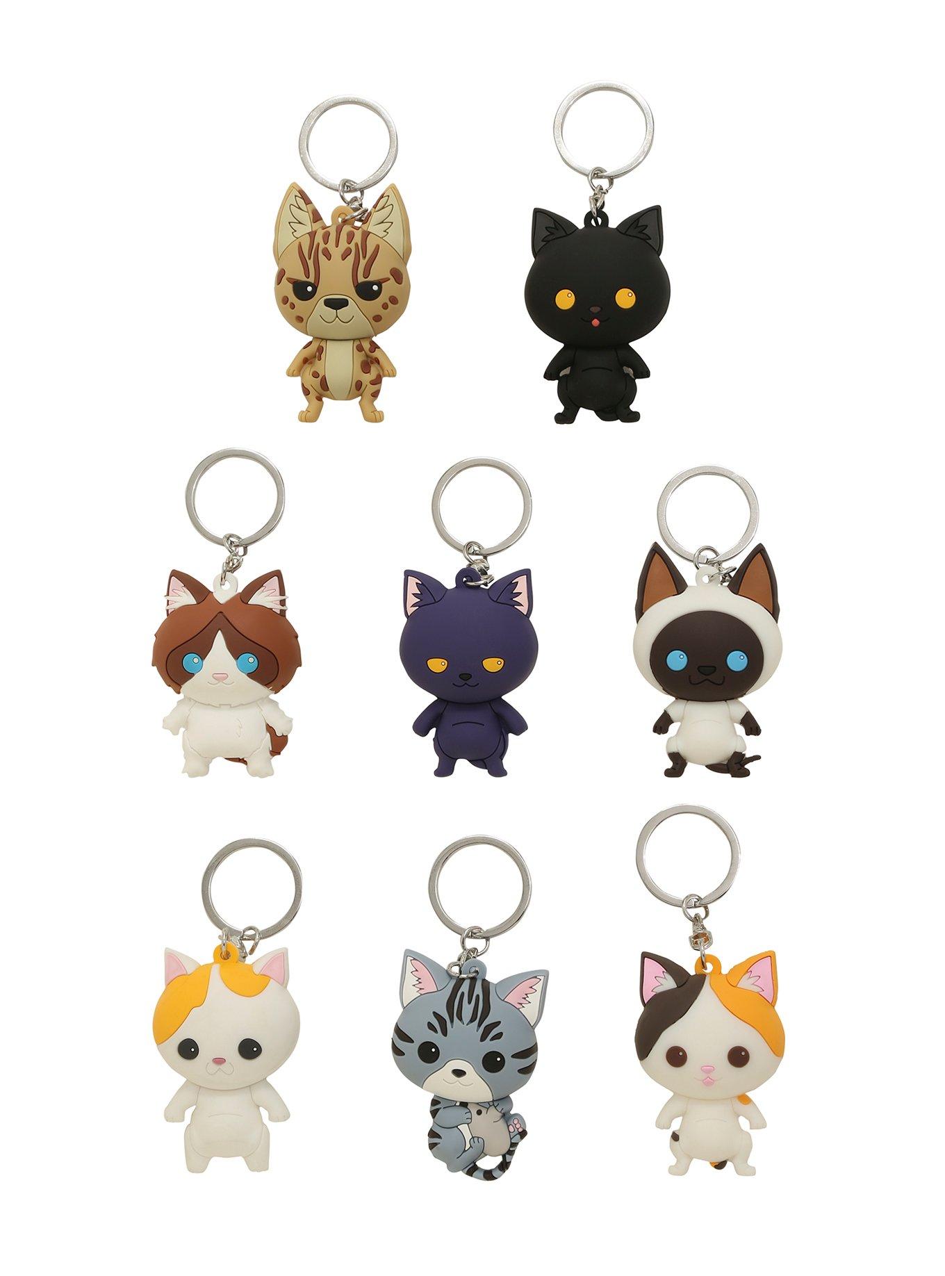 Purrfect Pets Cat Figural Key Chain Blind Bag | Hot Topic