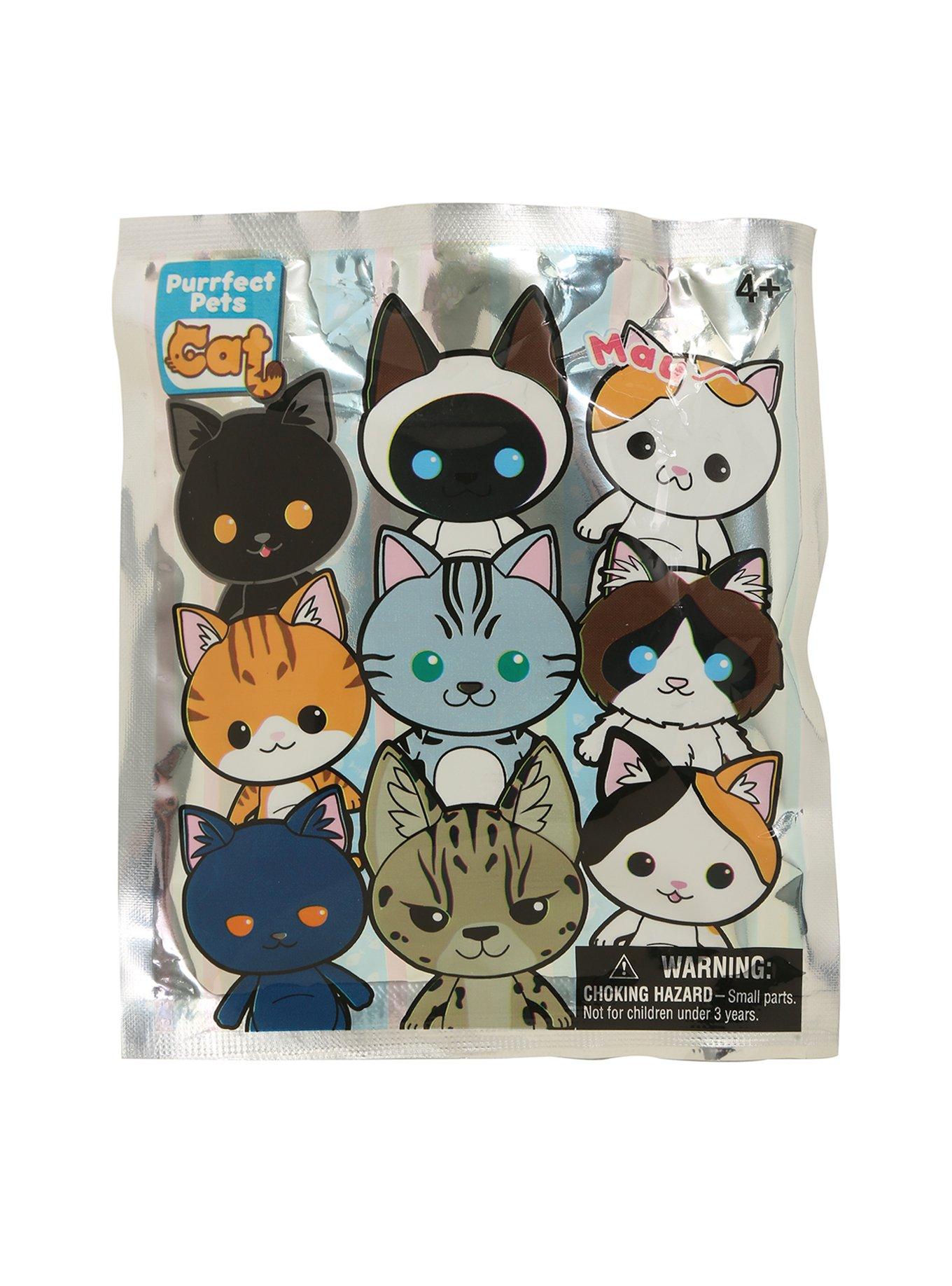 Purrfect Pets Cat Figural Key Chain Blind Bag, , alternate