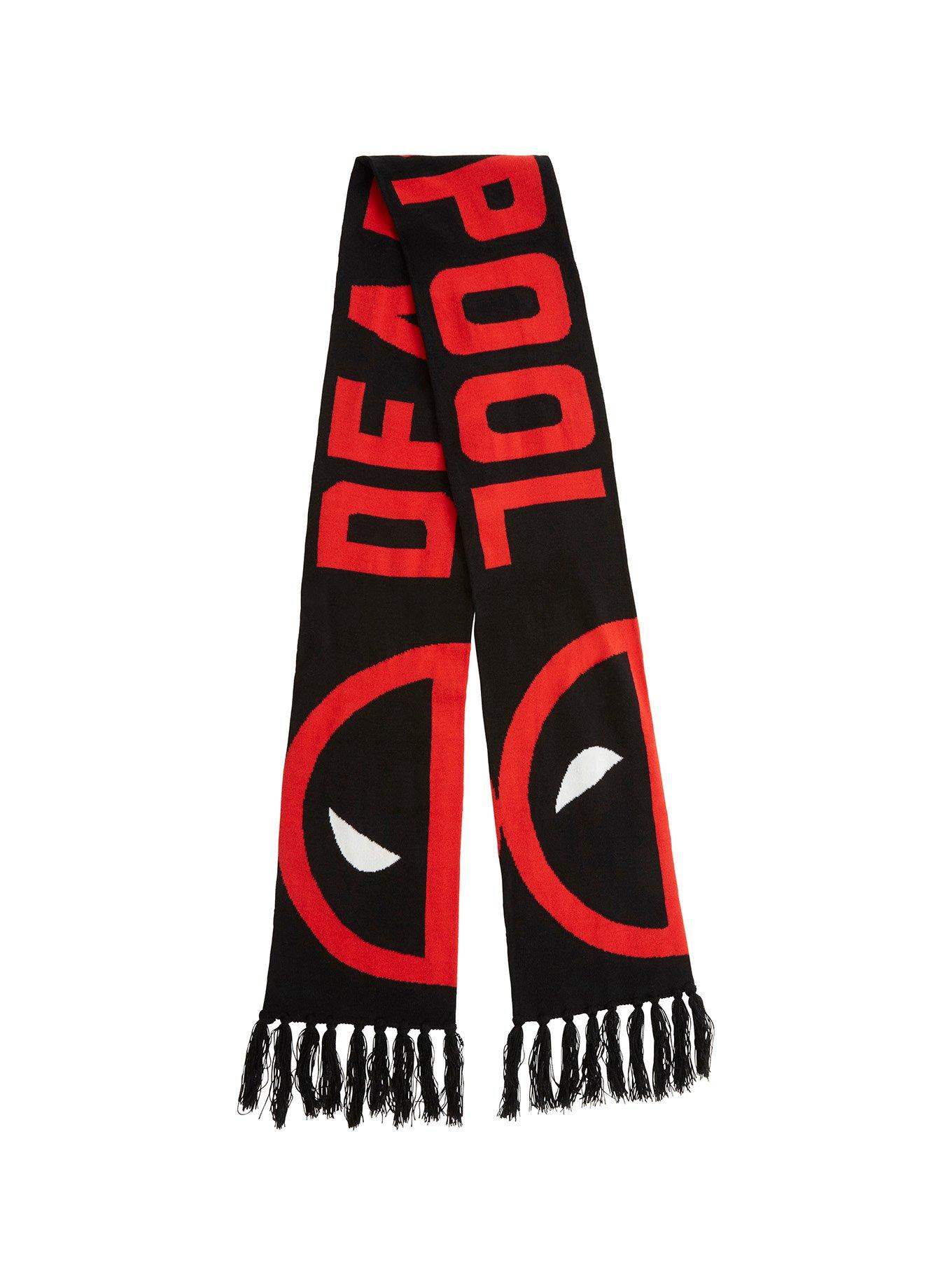 Marvel Deadpool Logo Varsity Knit Scarf, , alternate