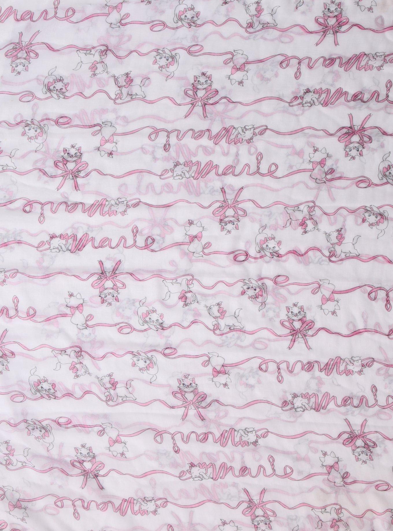 Disney The Aristocats Marie Ribbon Print Oblong Scarf, , alternate