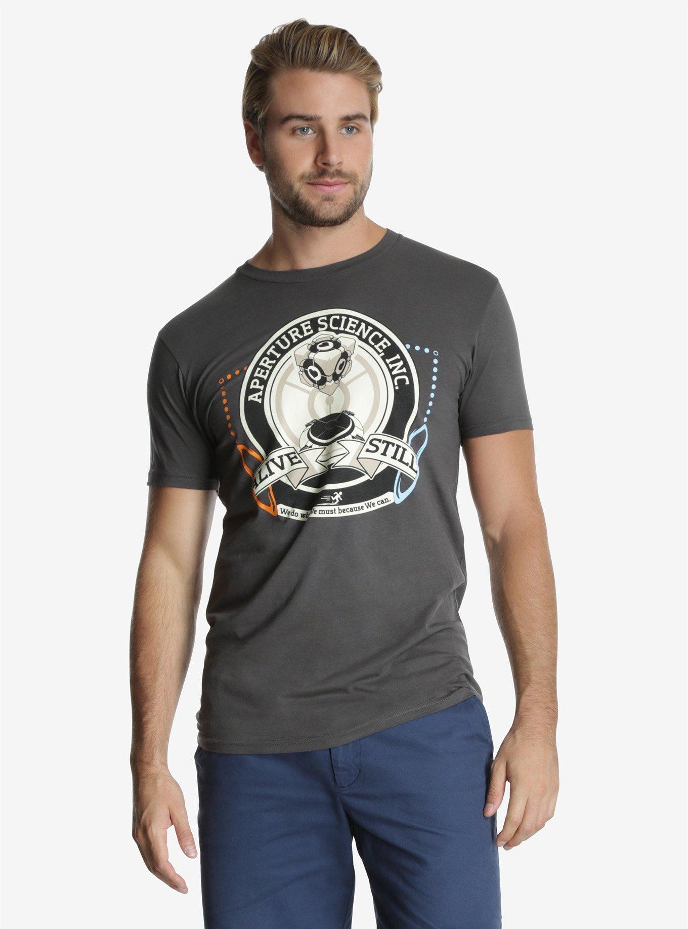 Portal Aperture Science Inc. Cube T-Shirt, , alternate