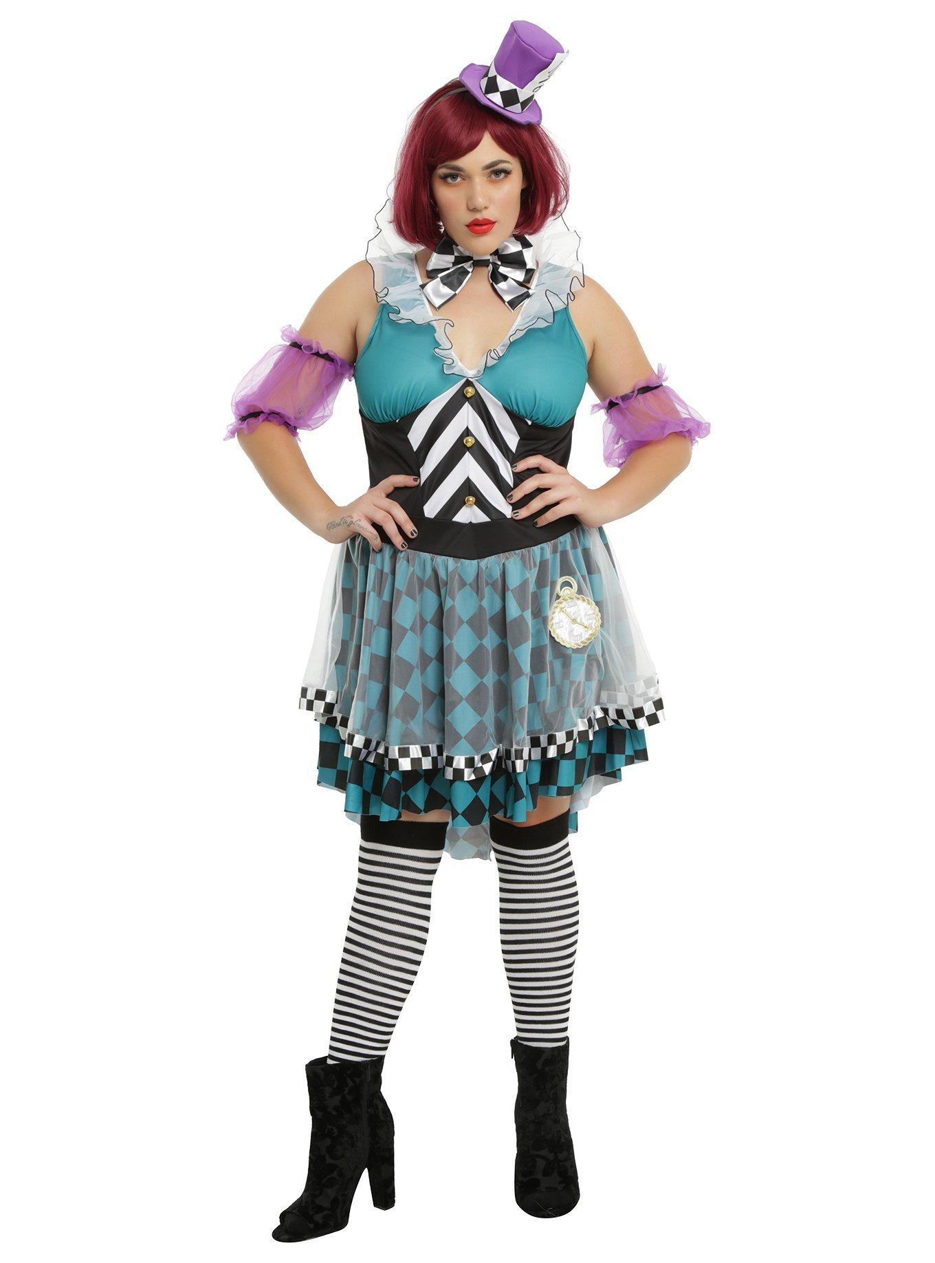 Manic Mad Hatter Costume Plus Size, , alternate