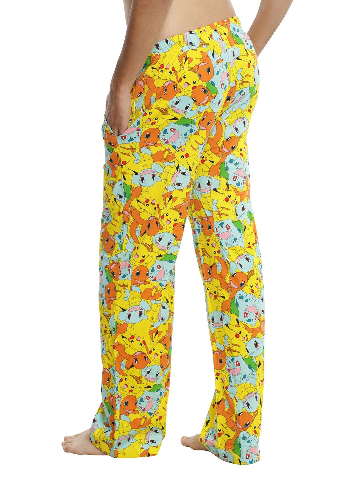 Pokemon Starters Guys Pajama Pants, , alternate
