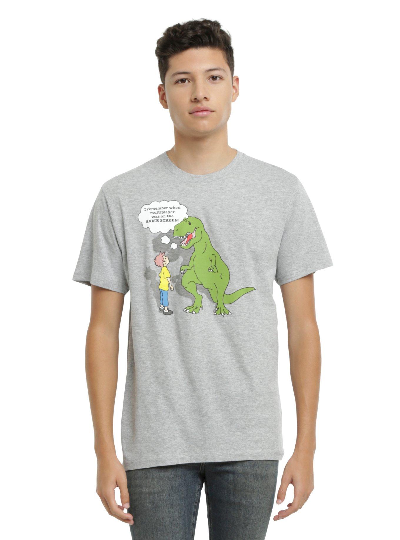 T-Rex Multiplayer Same Screen T-Shirt, , alternate