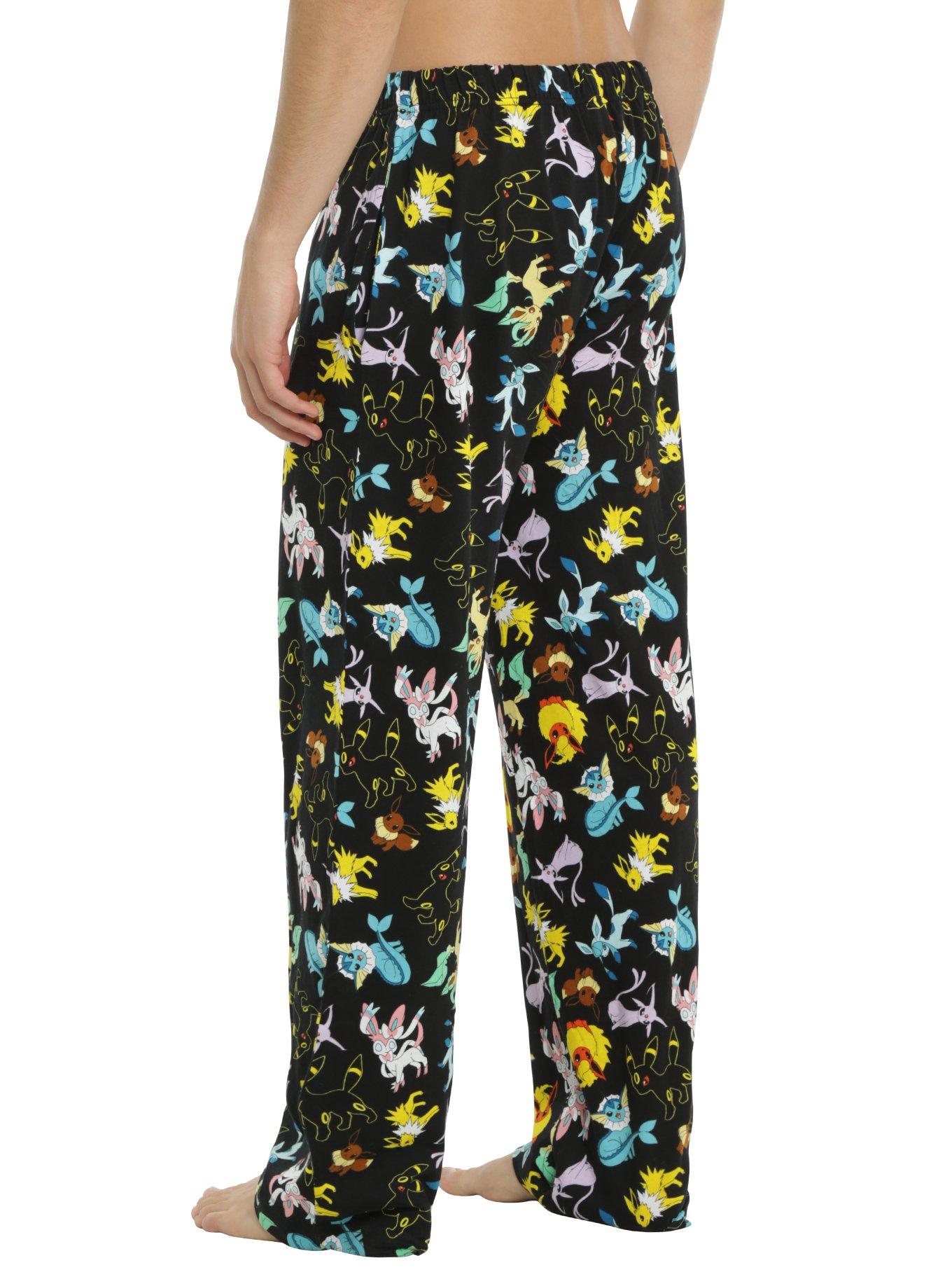 Pokemon Eevee Evolutions Guys Pajama Pants, , alternate