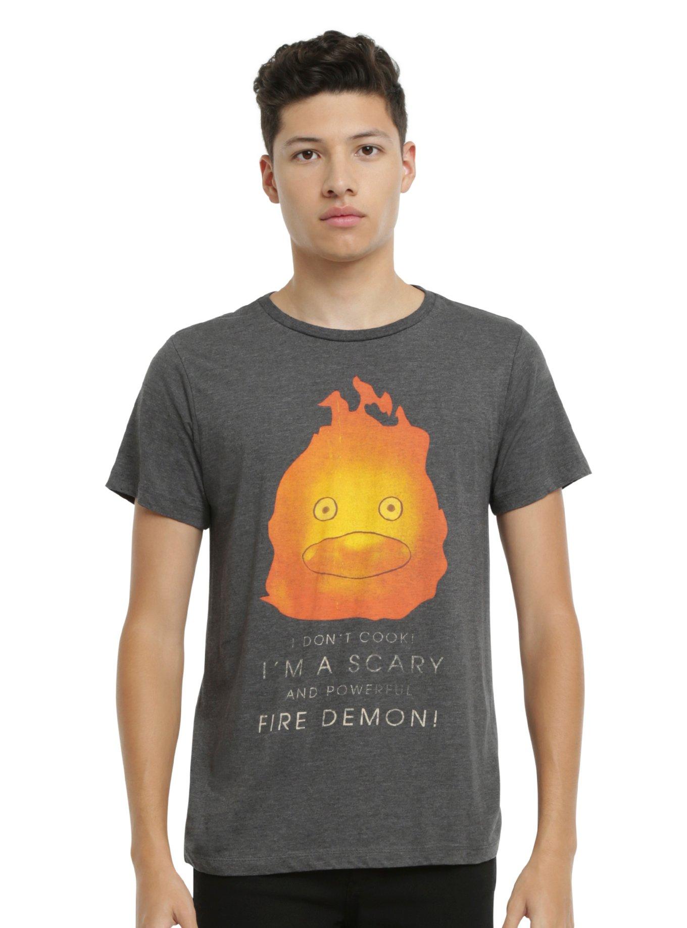 Studio Ghibli Howl's Moving Castle Calcifer Fire Demon T-Shirt, , alternate
