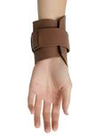 Brown Faux Leather Cosplay Wrist Cuff, , alternate