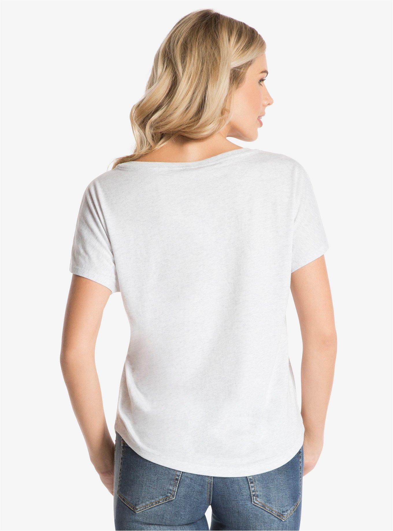 Pusheen Caution Hot Coffee Womens Tee, , alternate