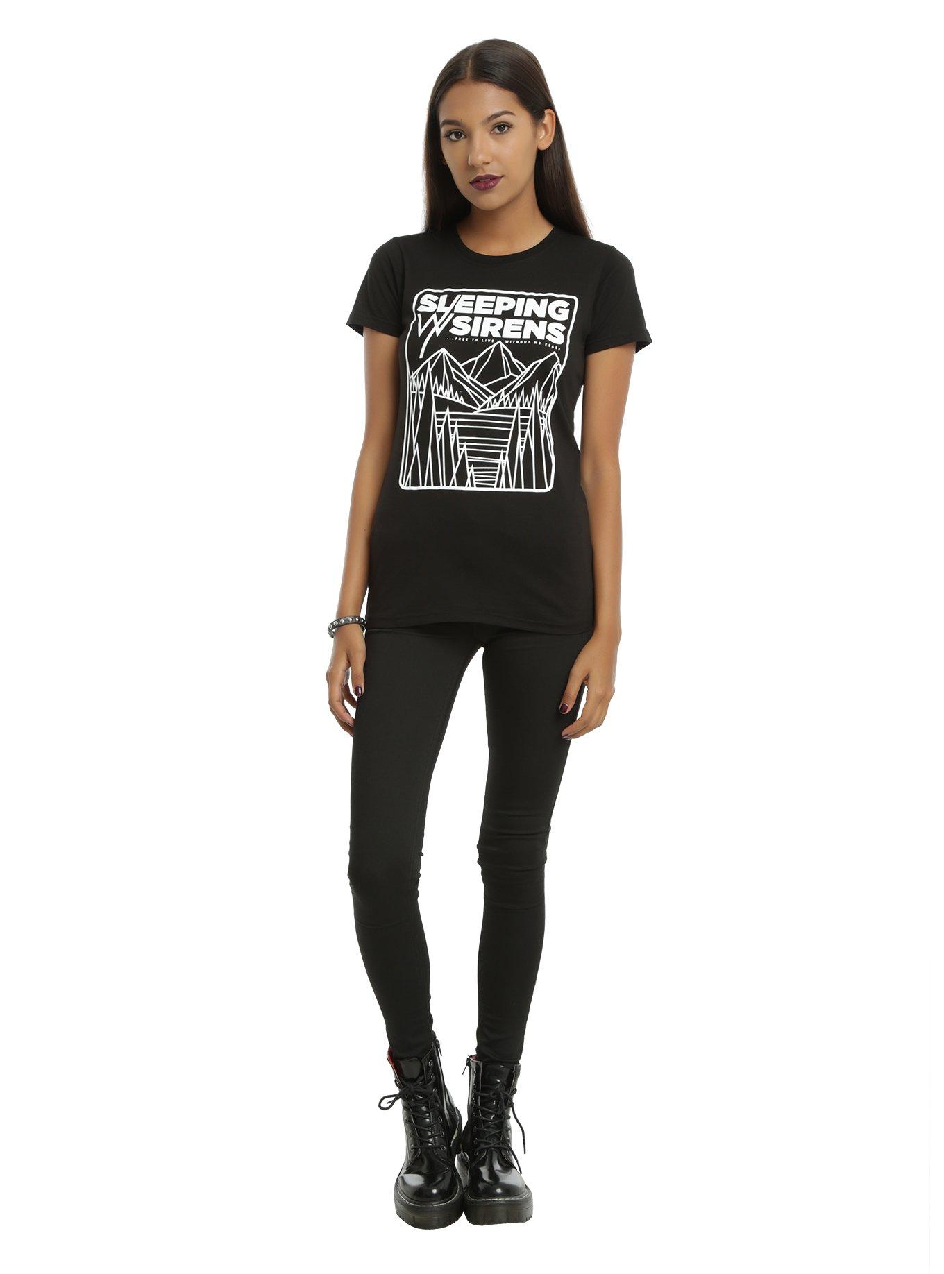 Sleeping With Sirens Mountains Girls T-Shirt, , alternate