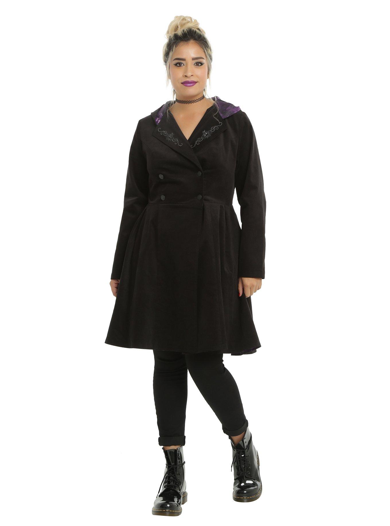 The Nightmare Before Christmas Girls Trench Coat Plus Size, , alternate