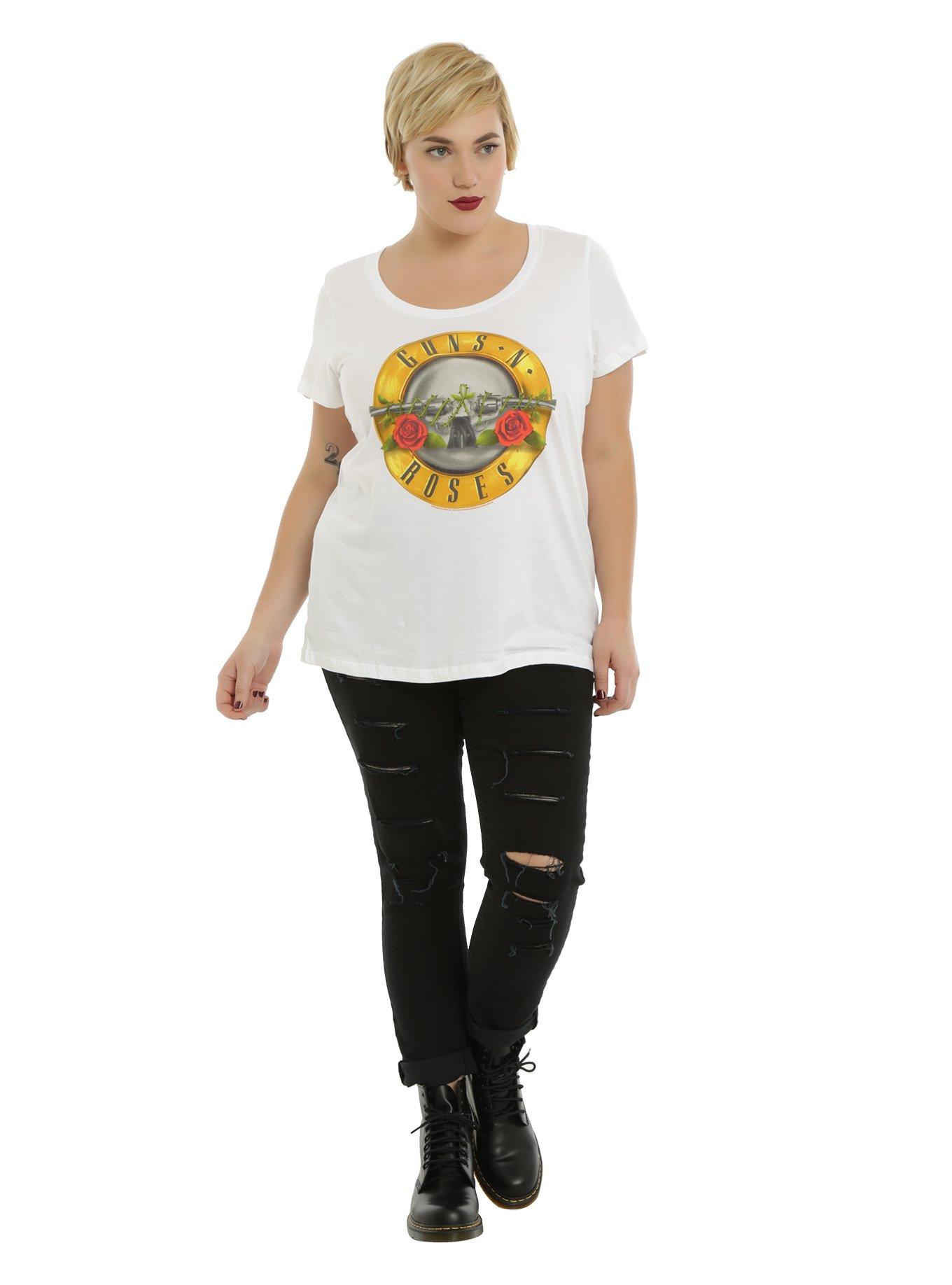 Guns N' Roses Logo Girls T-Shirt Plus Size, , alternate