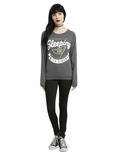 Sleeping With Sirens Gold Flag Girls Top, , alternate