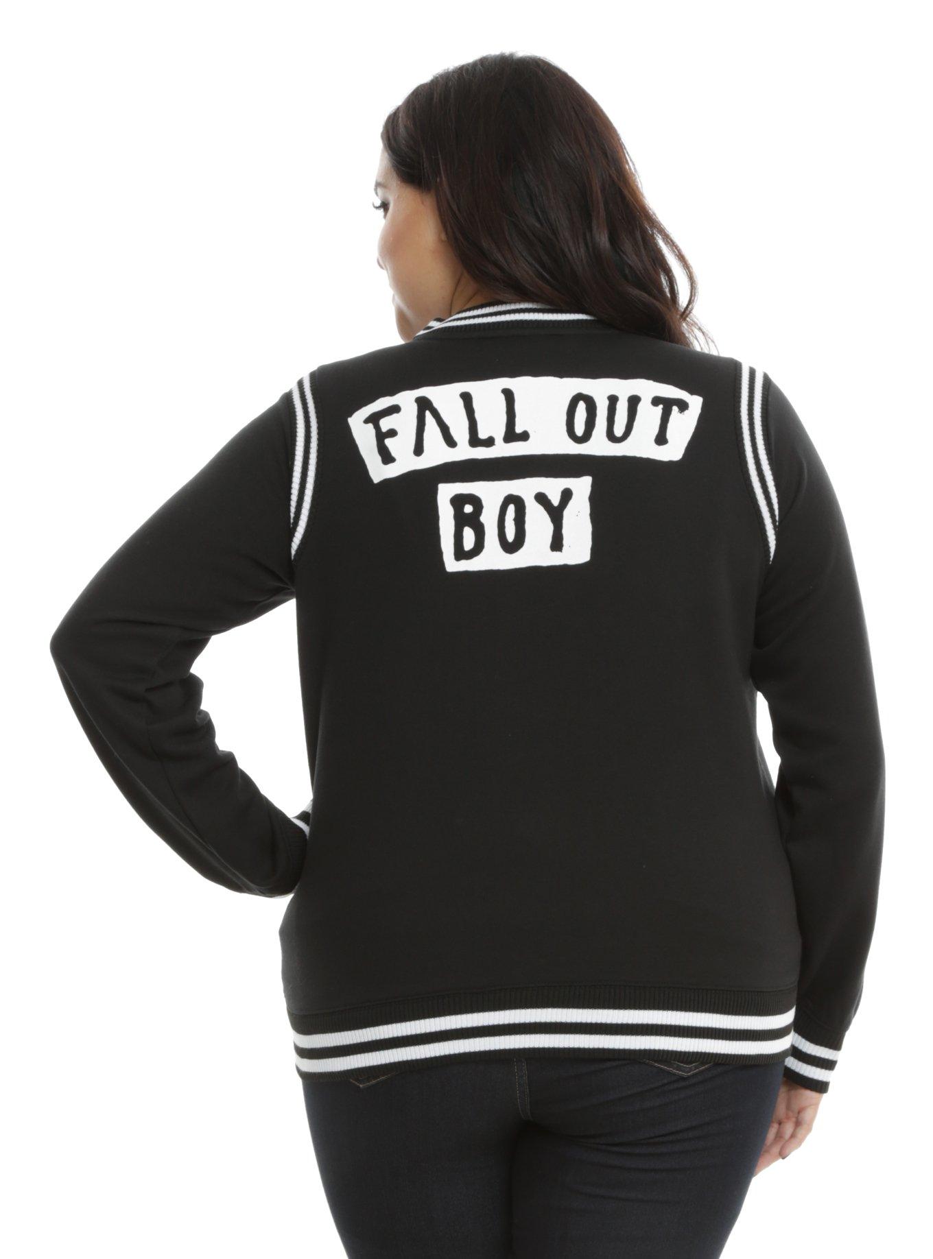Fall Out Boy Girls Varsity Jacket Plus Size, , alternate