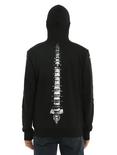 XXX RUDE Black & White Glow-In-The-Dark Skeleton Full-Zip Hoodie, , alternate