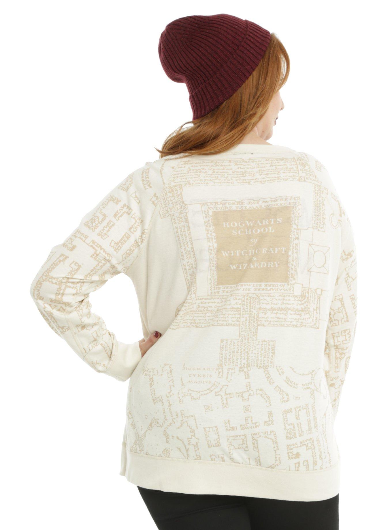 Harry Potter Marauder's Map Girls Reversible Pullover Plus Size, , alternate