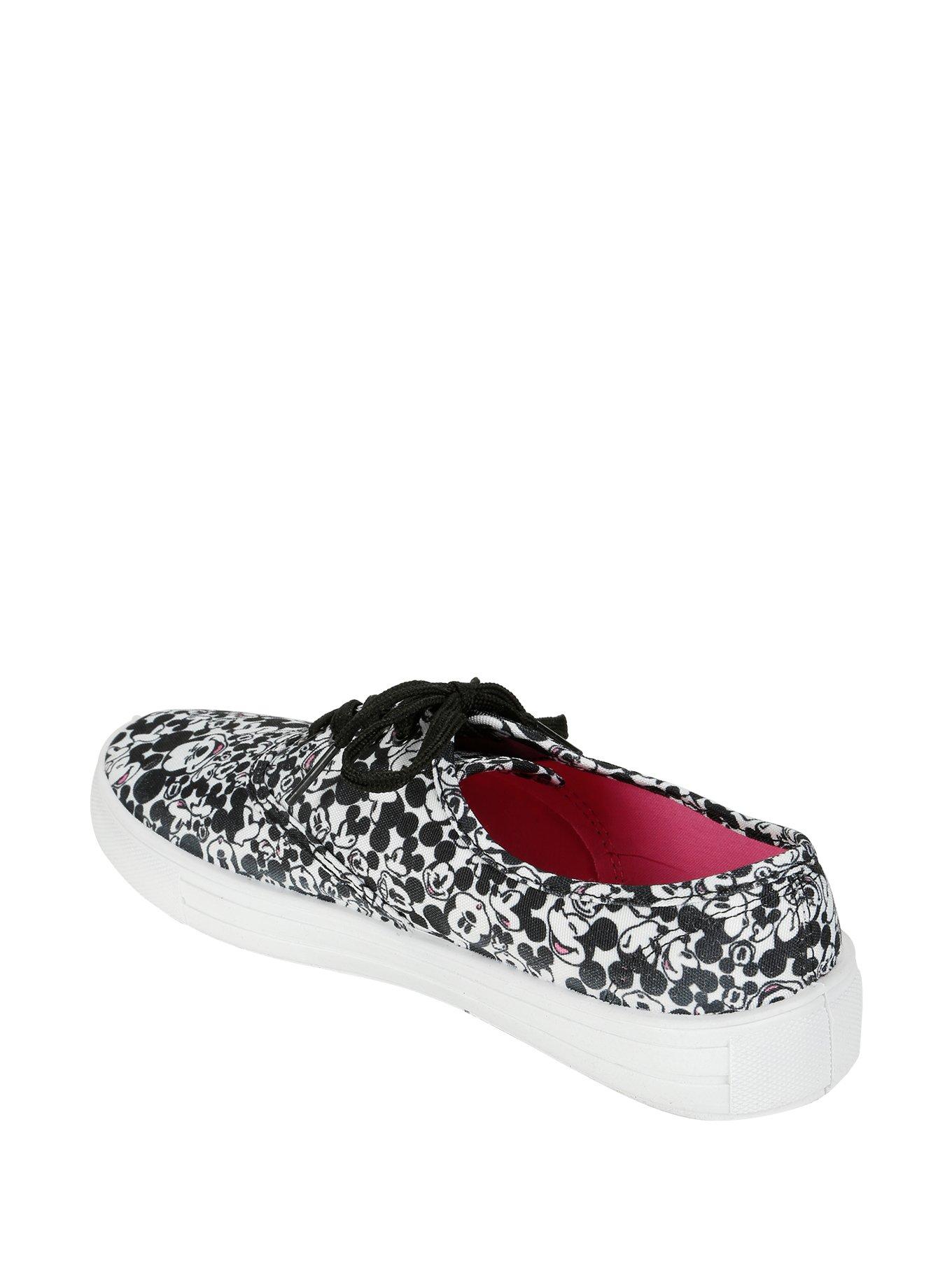 Disney Mickey Mouse Allover Lace-Up Sneakers, , alternate