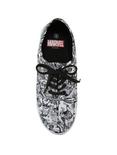 Marvel Group Comic Black & White Lace-Up Sneakers, , alternate