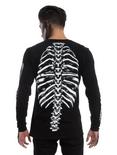XXX RUDE Skeleton Black Long-Sleeve T-Shirt, , alternate