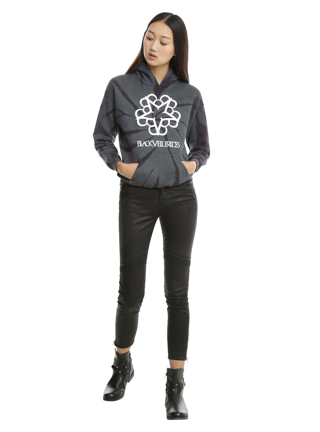 Black Veil Brides Tie Dye Girls Hoodie, , alternate