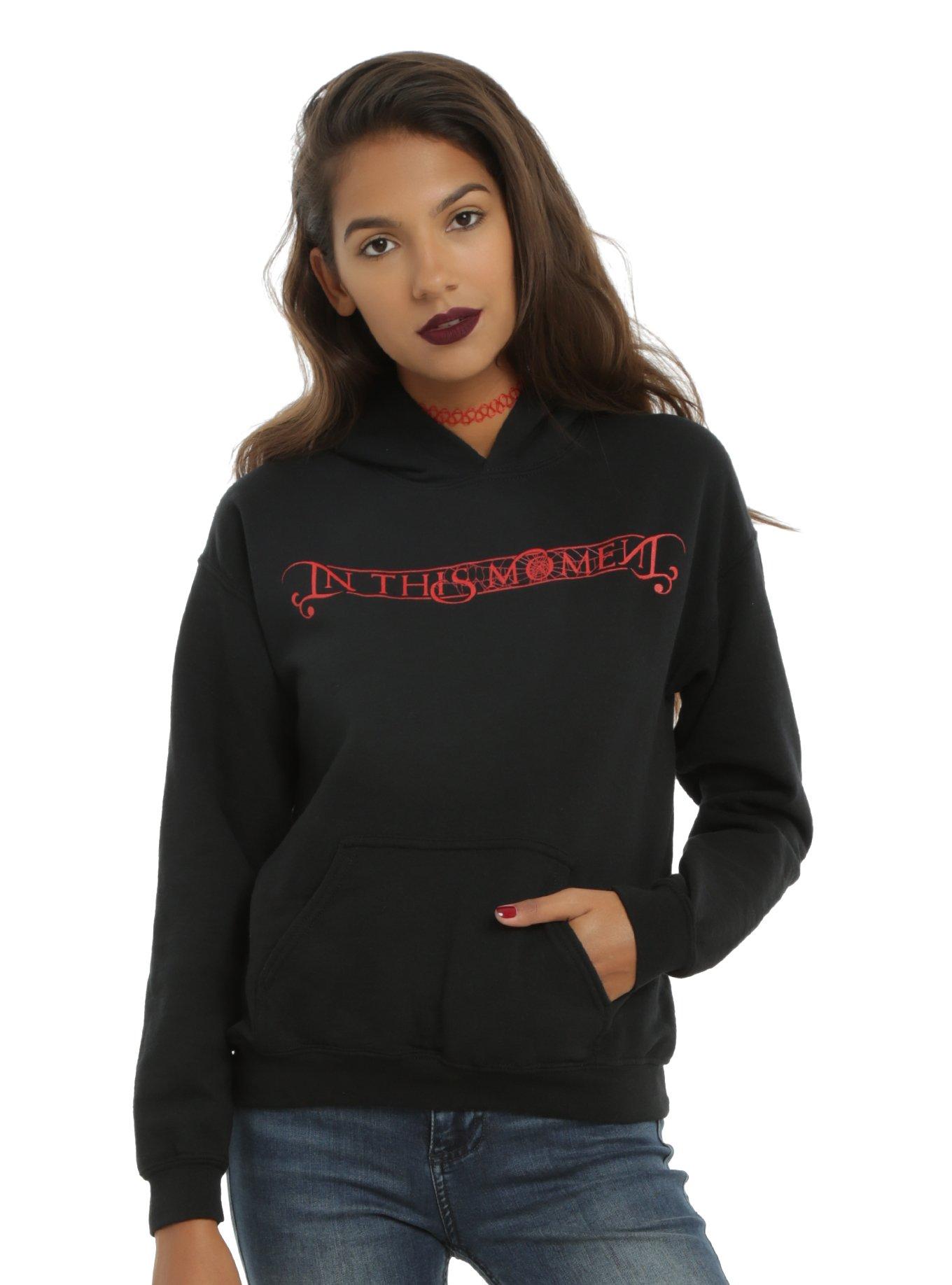 In This Moment Black Widow Leg Girls Hoodie, , alternate