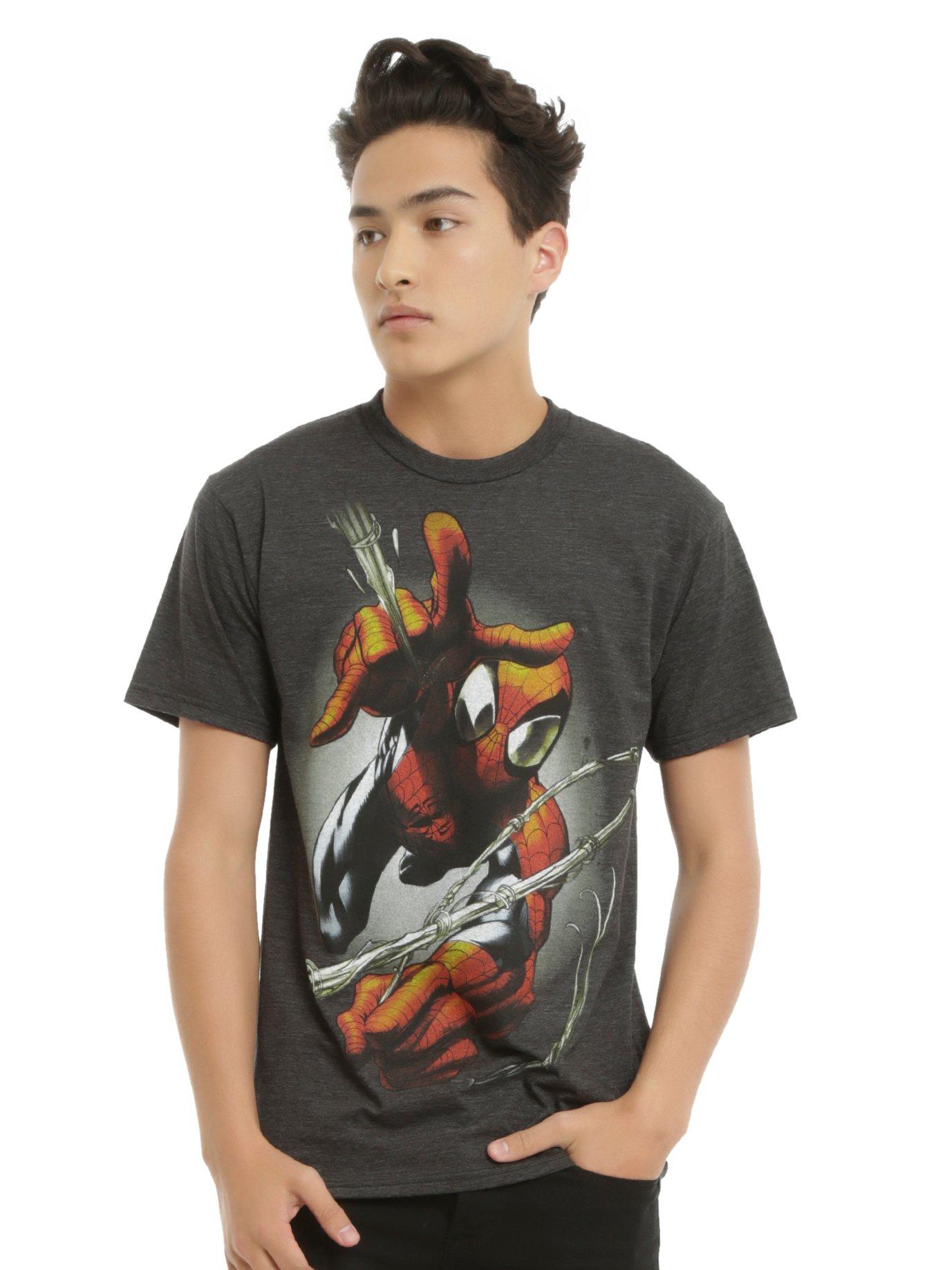 Spider-Man Web Slinging Tri-Blend T-Shirt, , alternate