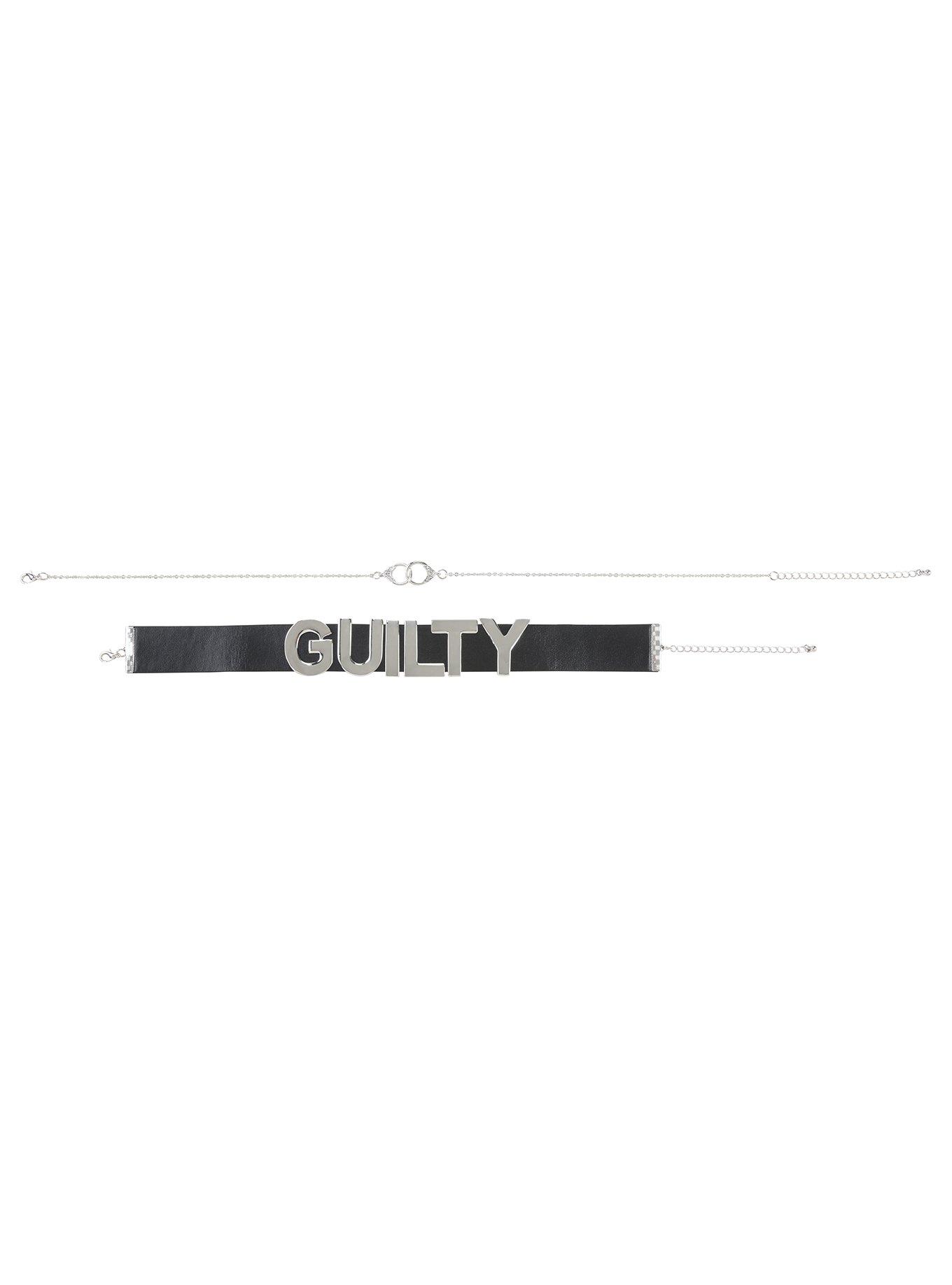 Blackheart Guilty Choker & Necklace Set, , alternate