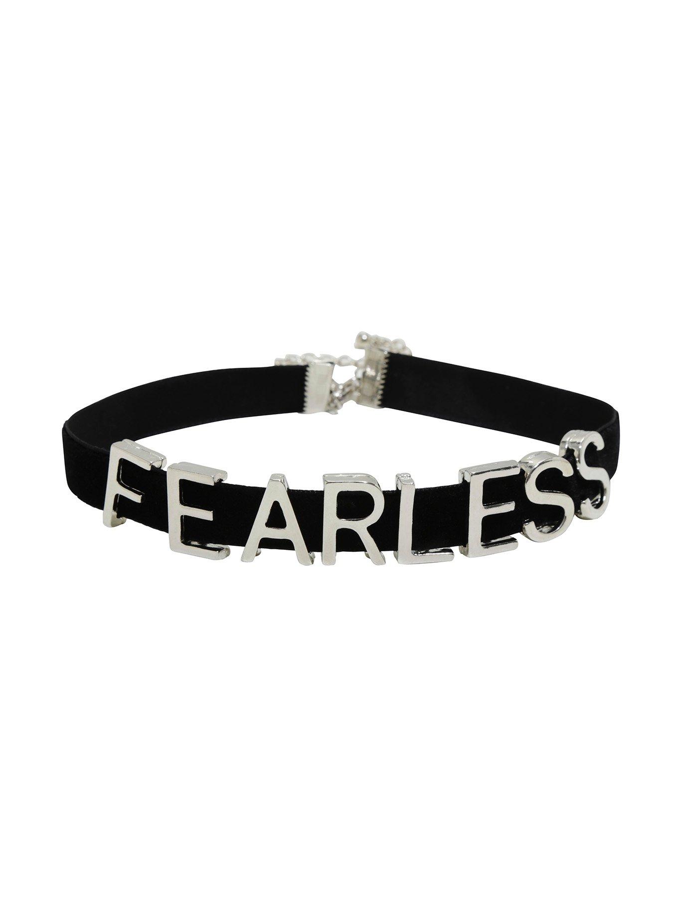 Blackheart Fearless Black Velvet Choker, , alternate