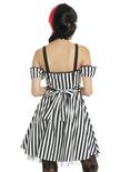Black & White Striped Off-The-Shoulder Dress, , alternate