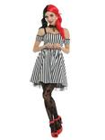Black & White Striped Off-The-Shoulder Dress, , alternate