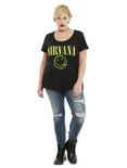 Nirvana Smiley Girls T-Shirt Plus Size, , alternate