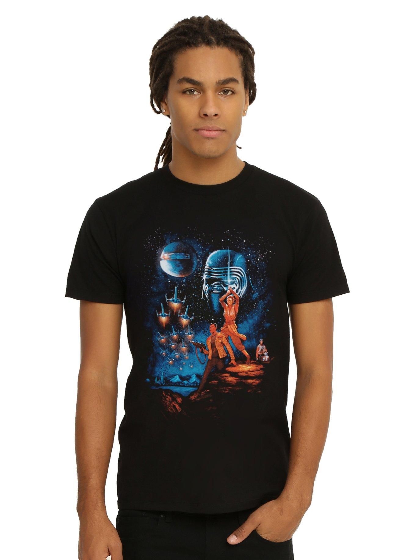 Star Wars: The Force Awakens Epic Awakening T-Shirt, BLACK, alternate