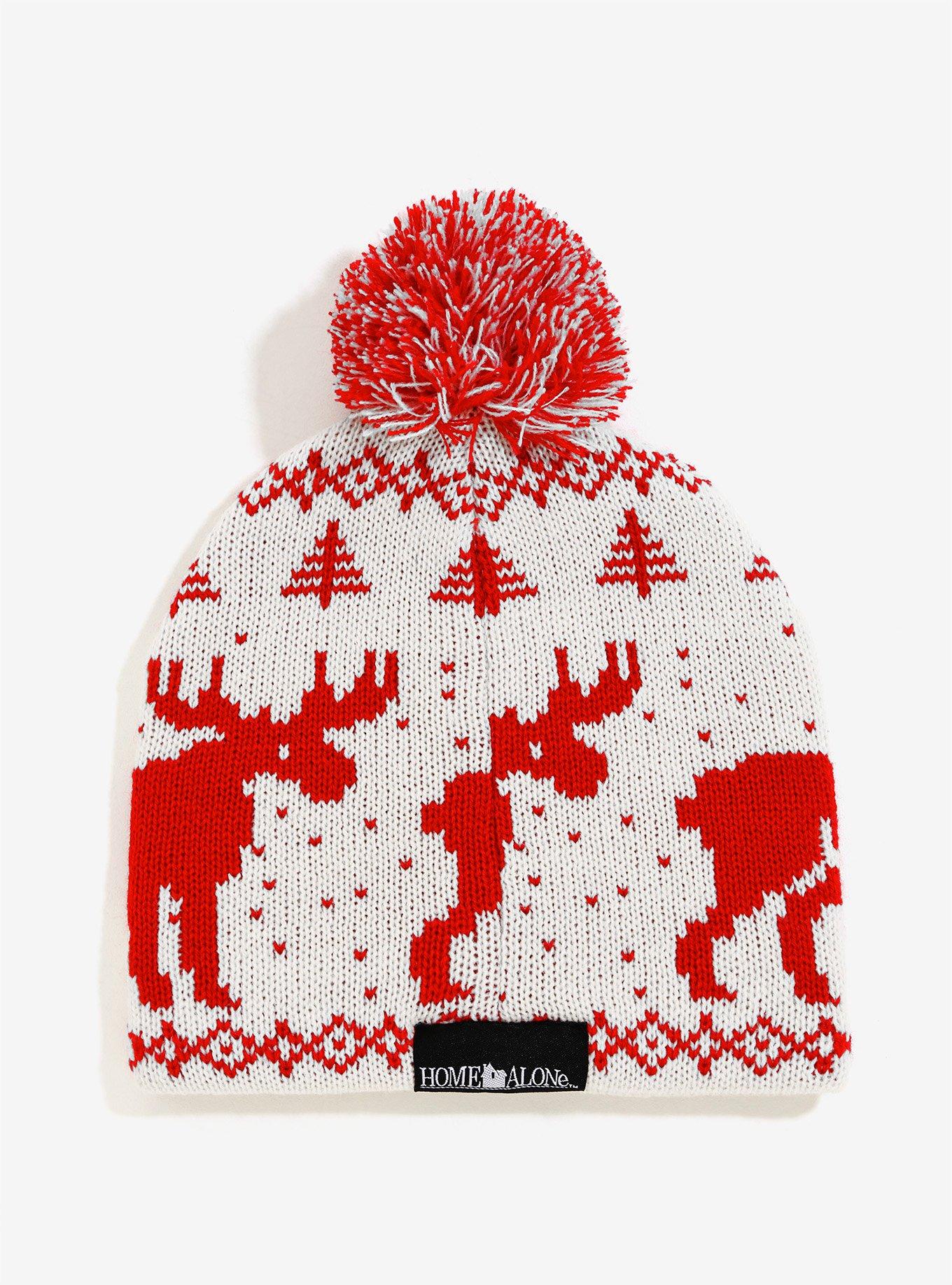 Home Alone Knit Pom Beanie, , alternate