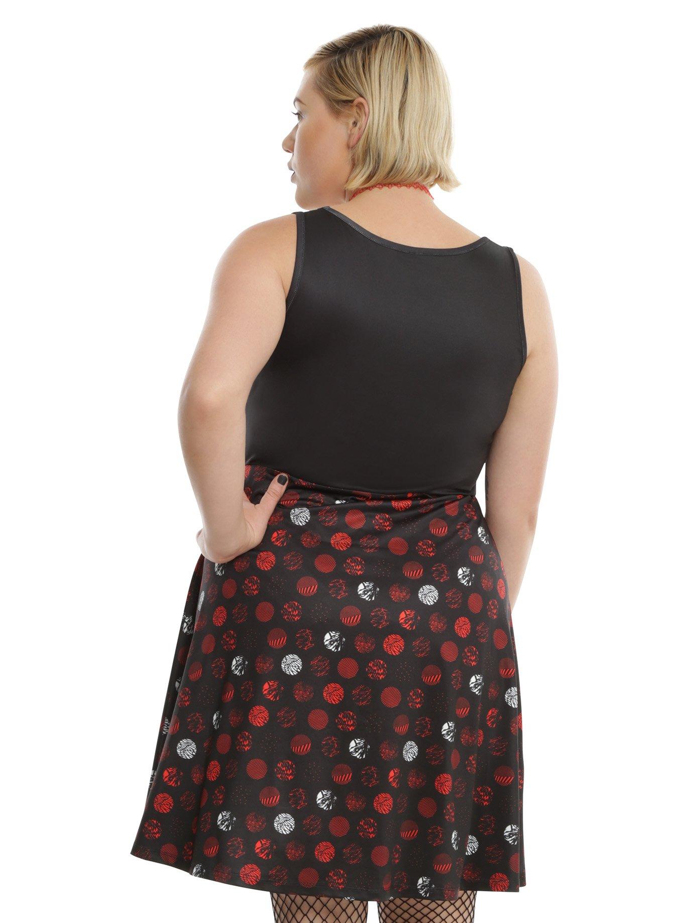 Twenty One Pilots Circles Skater Dress Plus Size, , alternate