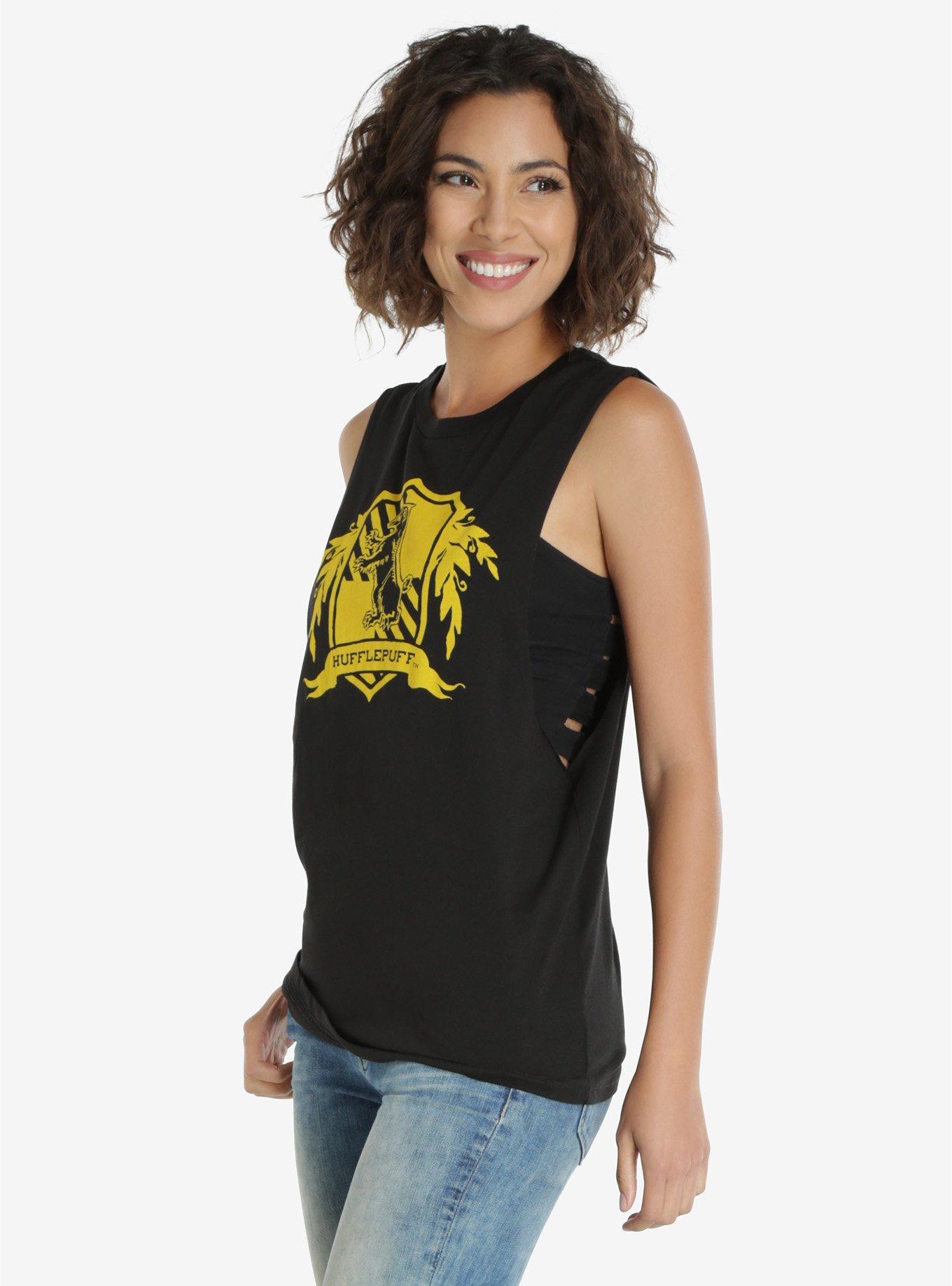 Harry Potter Hufflepuff Womens Muscle Top, , alternate