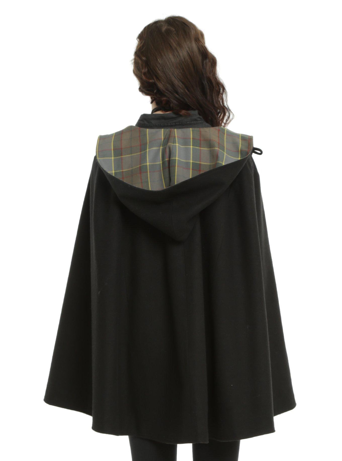 Outlander Fraser Tartan Reversible Cape, , alternate