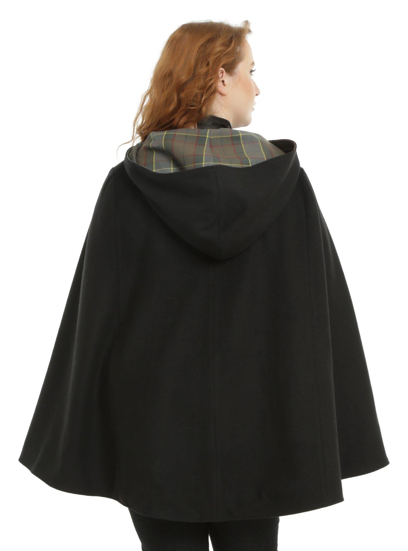 Outlander Fraser Tartan Reversible Cape Plus Size, , alternate