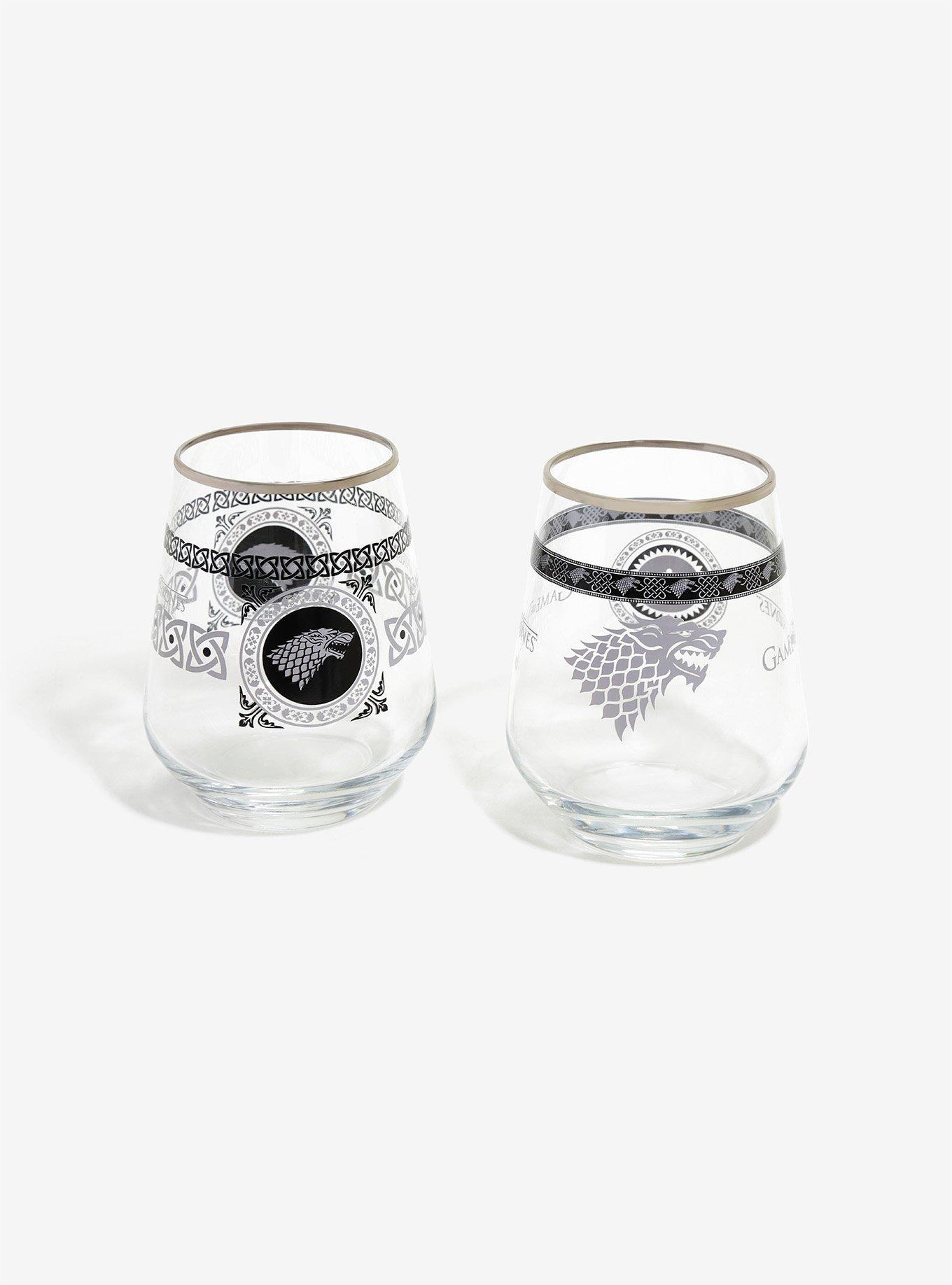 Game Of Throne House Stark Wine Glasses, , alternate