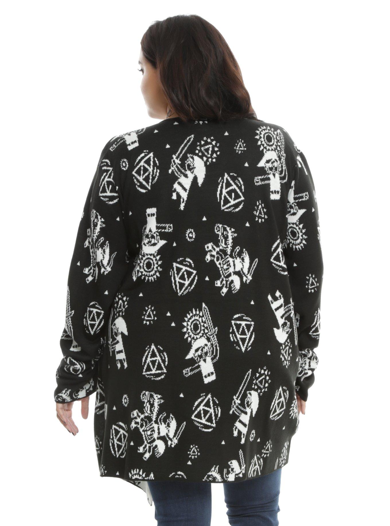 The Legend Of Zelda Girls Flyaway Cardigan Plus Size, , alternate