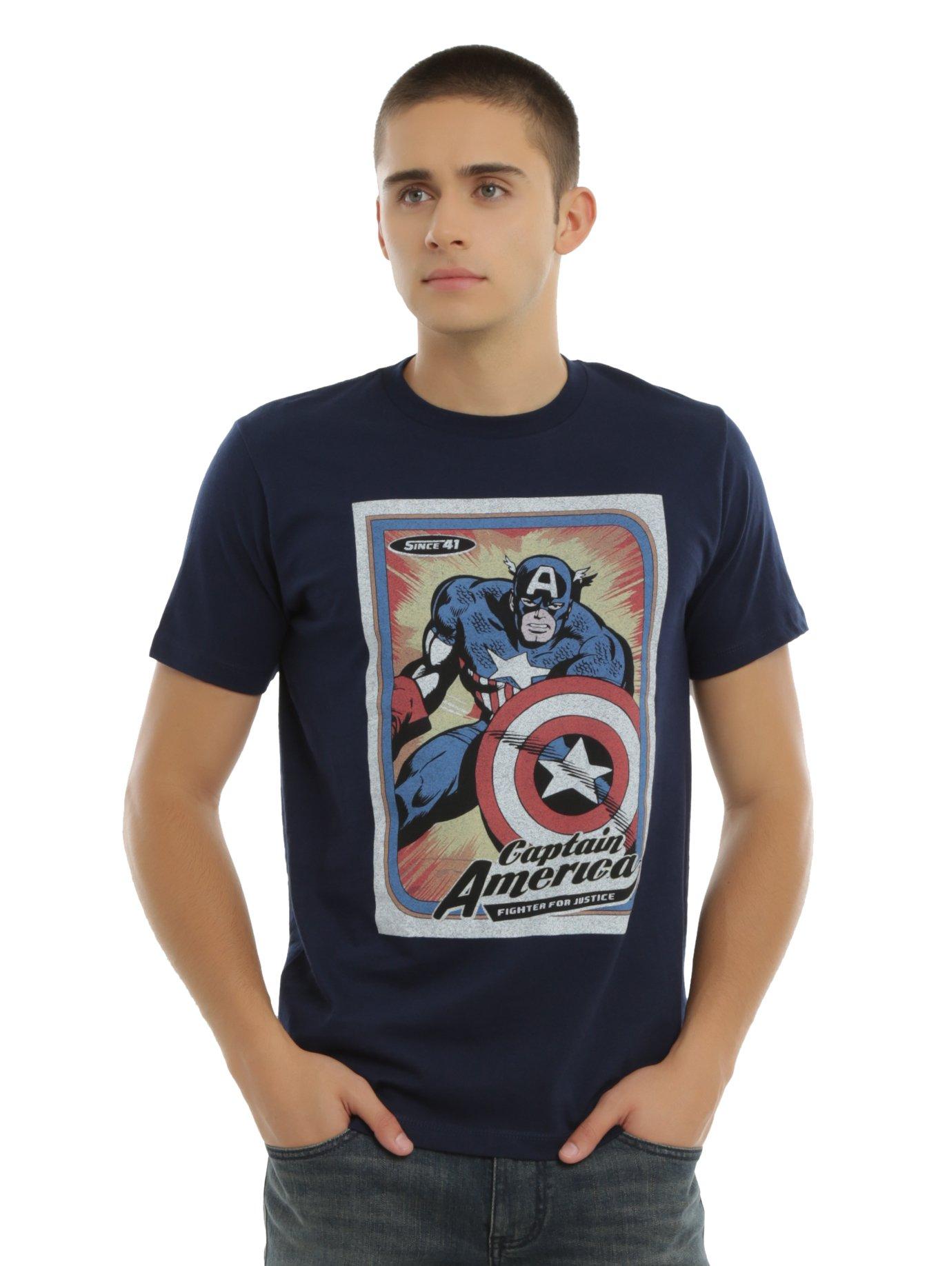 Marvel Captain America Trading Card T-Shirt, , alternate