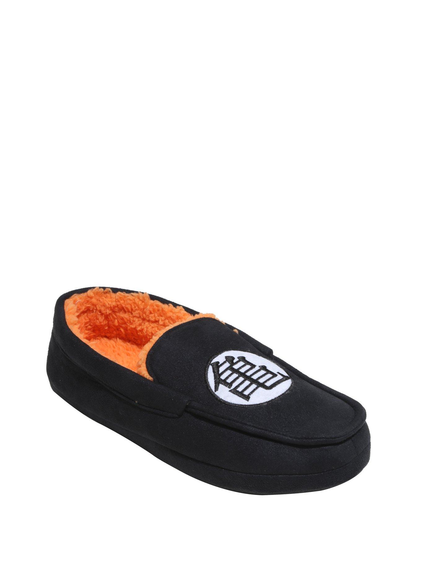 Dragon Ball Z Logo Guys Moccasin Slippers, , alternate