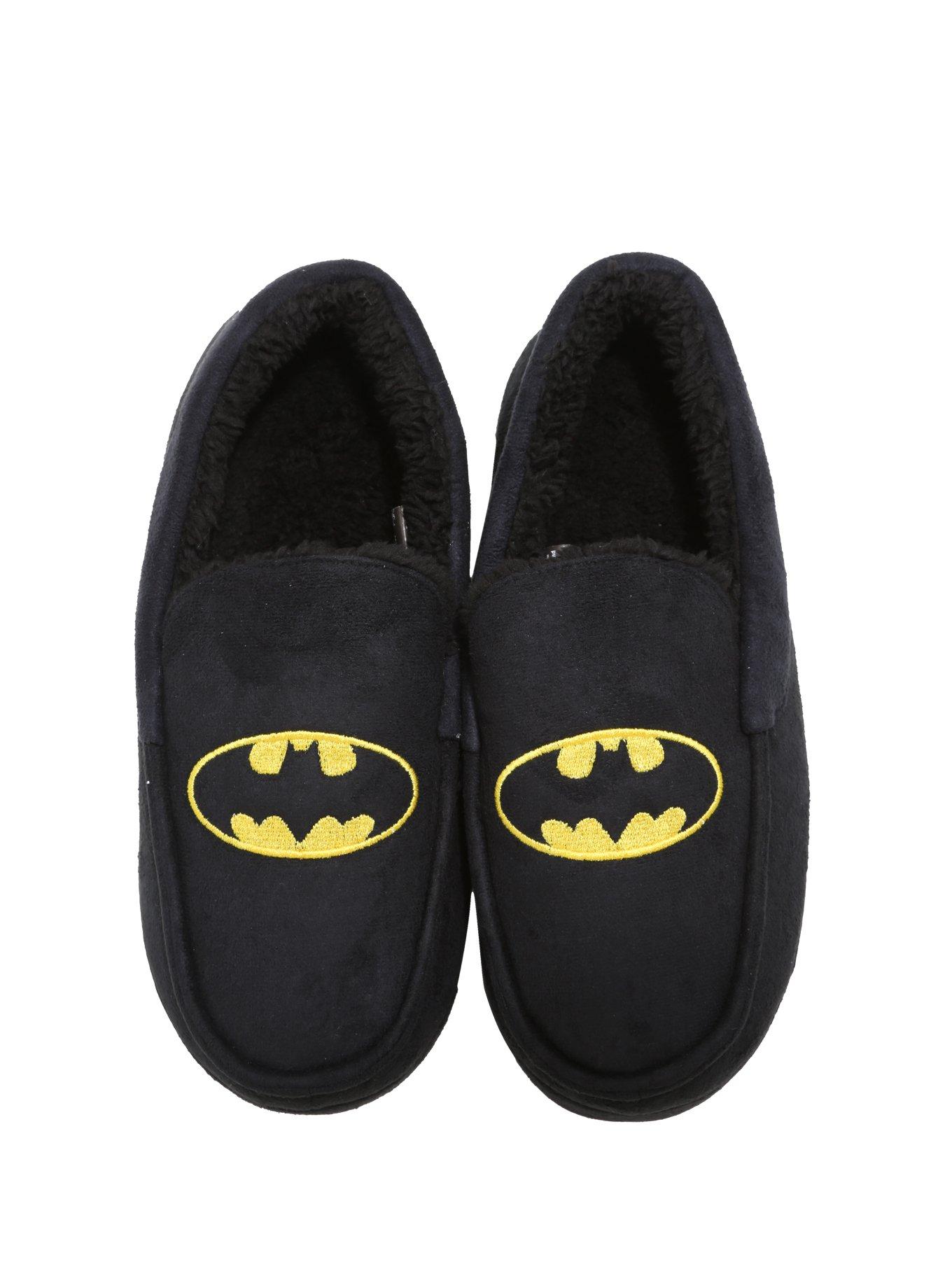DC Comics Batman Guys Moccassin Slippers, , alternate